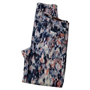 Else Women's Skinny Ankle Paint Pastel Splatter Tencel Blend Artsy Jeans 27